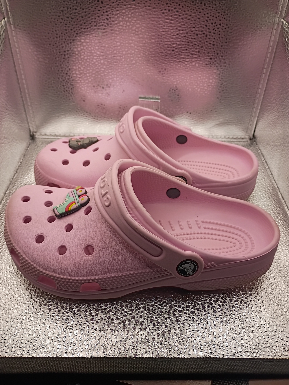 Pink Crocs With Jibbits - Picture 2 of 5